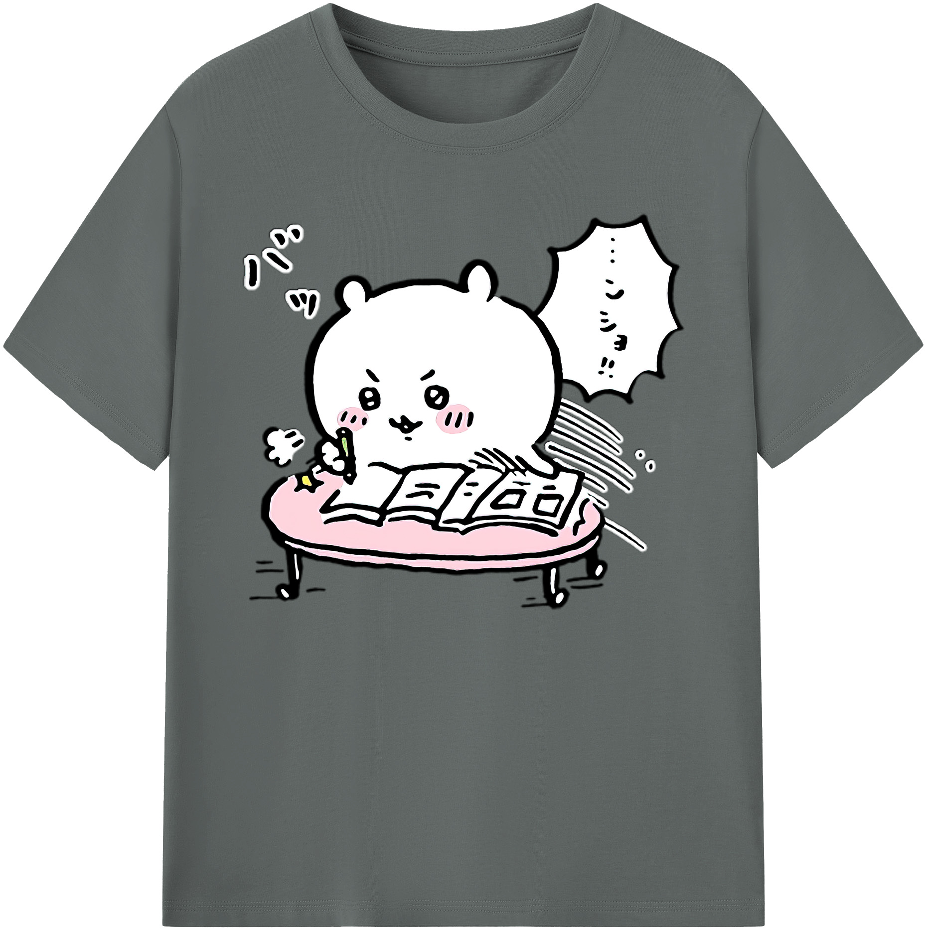 （画像用） ちいかわ ちいかわ Chii-kawa chiikawa 綿100％ メンズ半袖Tシャツ｜肌触りやわらか＆通気性